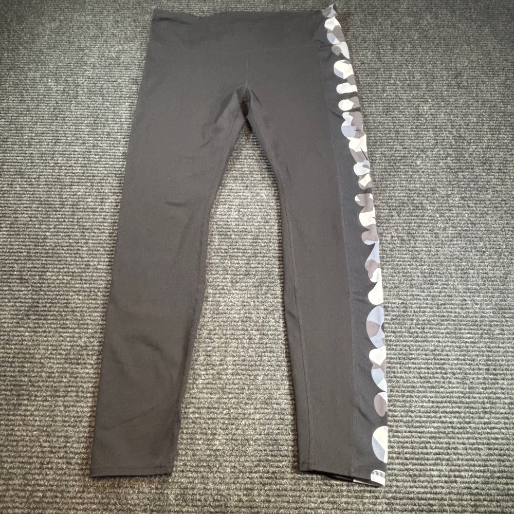 GapFit gFast Womens Black‎ Camo Side Panel Performance Leggings Large L